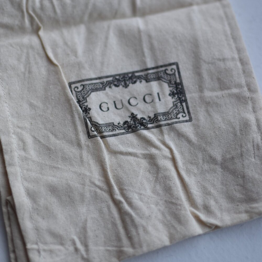 2 Authentic Gucci Small Totes Cloth Shopping Bags Reusable New